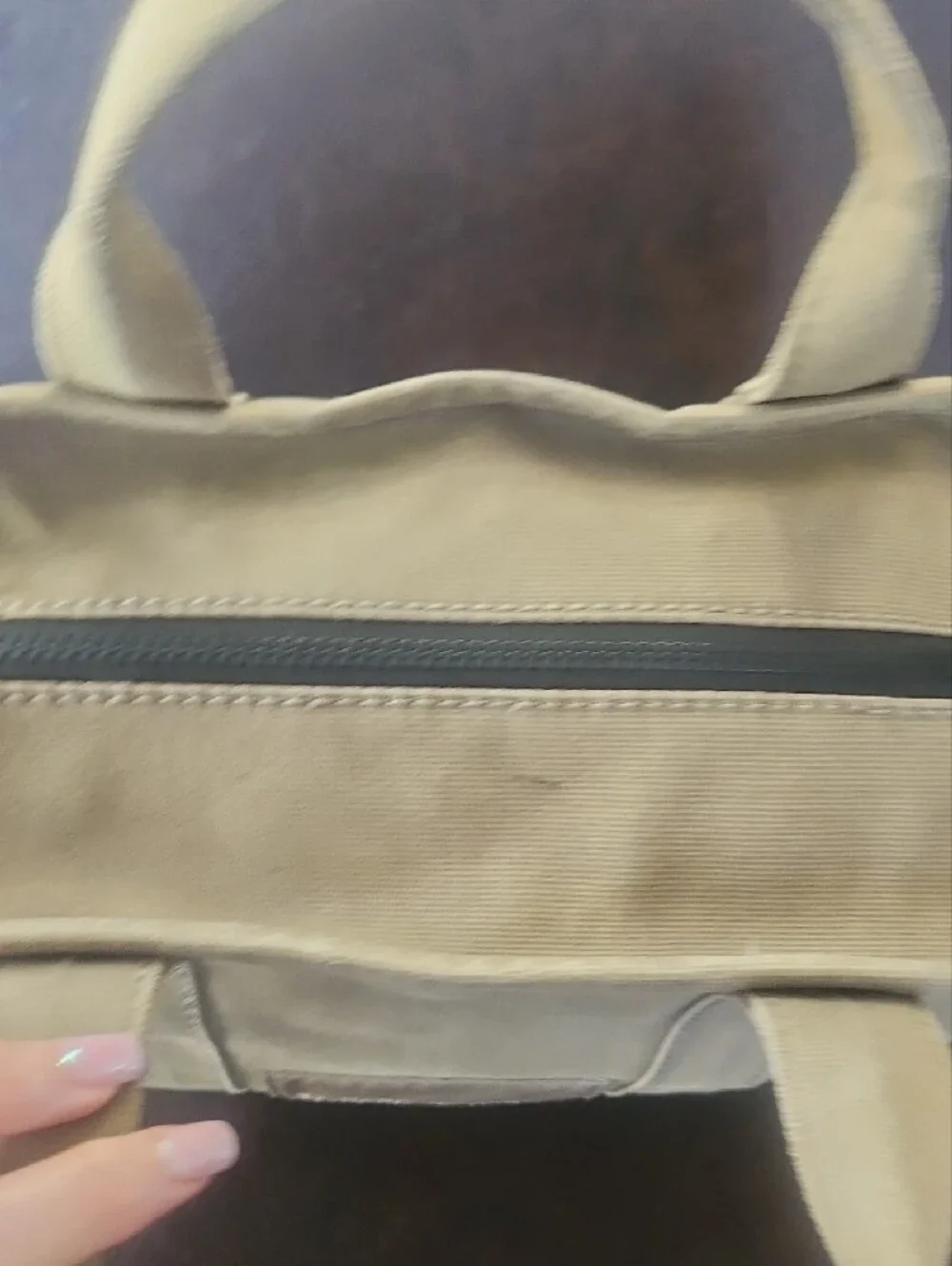 Marc Jacobs Grern Canvas Tote with White Logo